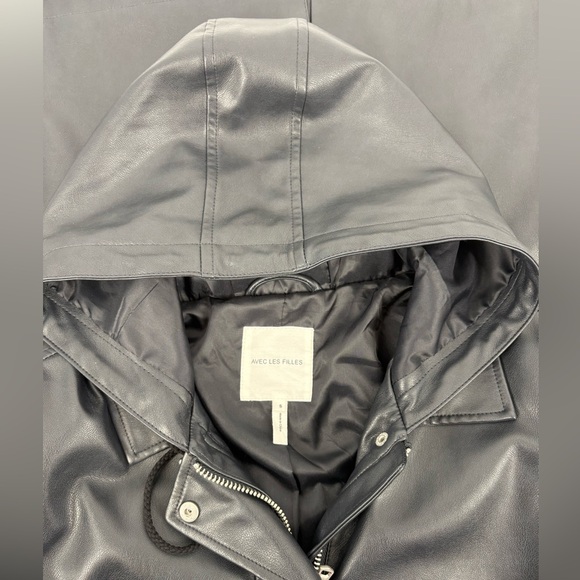 Avec Les Filles Women’s Navy Coat (B50) - Picture 10 of 10